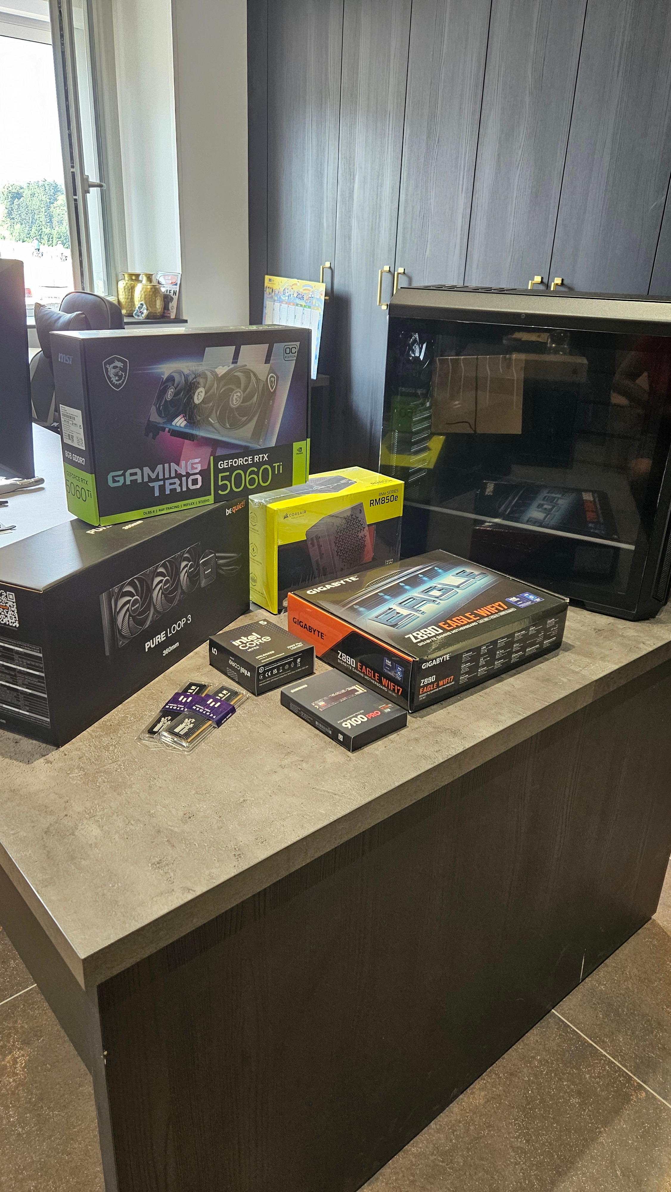 Vue du montage PC Nao KartSim