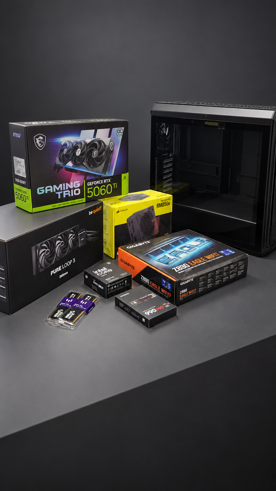 Composants du PC Nao KartSim en studio