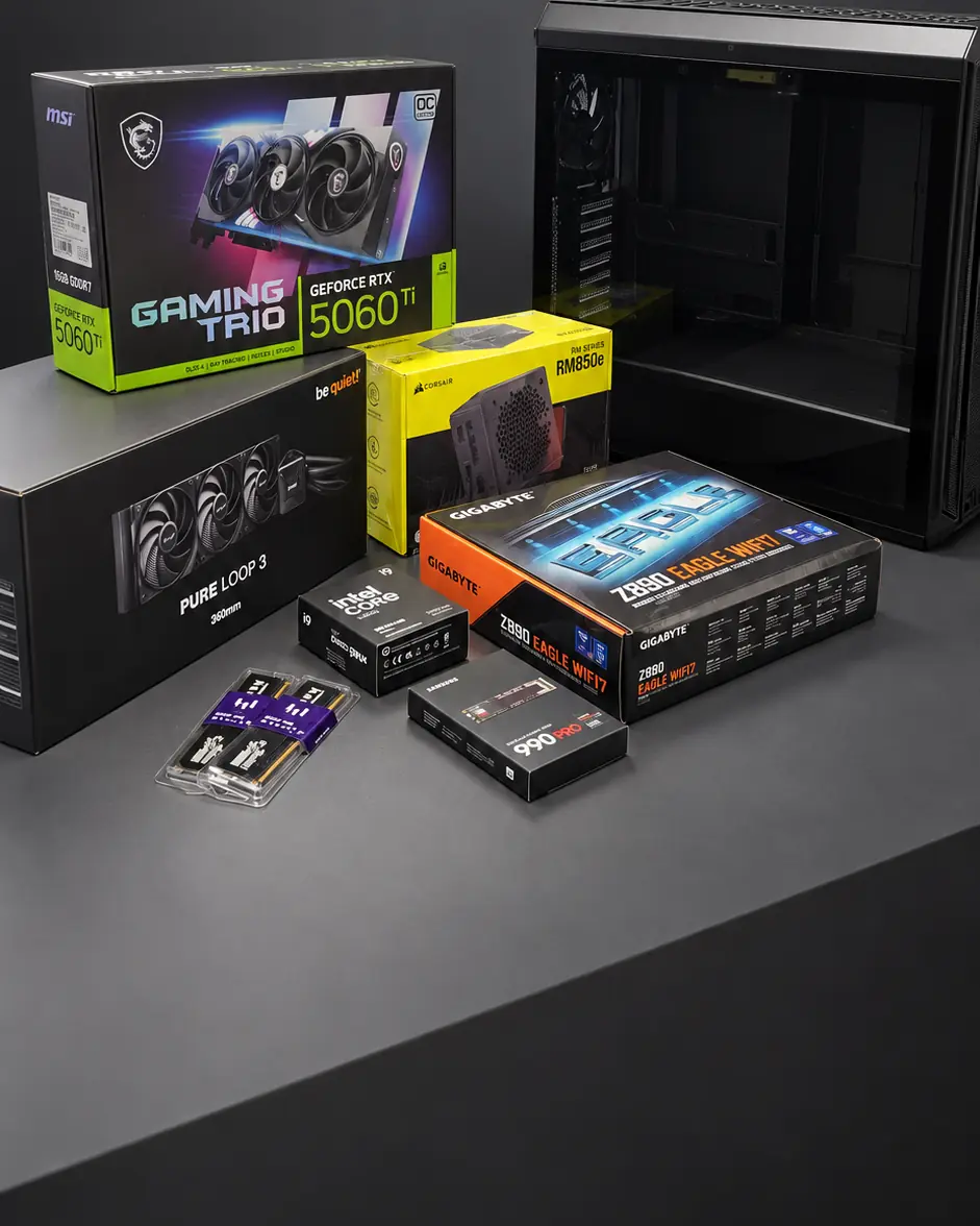 Composants du PC Nao KartSim en studio